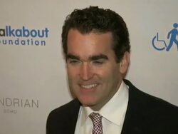 Brian d'Arcy James at 'The Way' premiere in New York on 10/5/2011  (Footage by WireImage Video/Getty Images Entertainment Video) Stock Footage