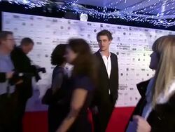 Max Irons at the Moet British Independent Film Awards (BIFAs) at London England. (Footage by WireImage Video/GettyImages) Stock Footage