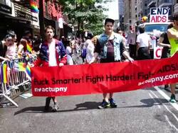 Act Up NY, Gay Pride Parade, NYC Stock Footage