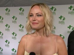 INTERVIEW - Malin Akerman on being at the event, on her Academy Awards predictions, and on how she's green at home at the Global Green USA 11th Annual Pre-OscarÂ® Party Stock Footage
