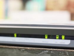 internet modem light Stock Footage