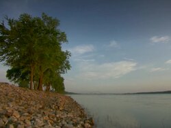 WS View of mississippi river / Memphis, Tennessee, United States Stock Footage