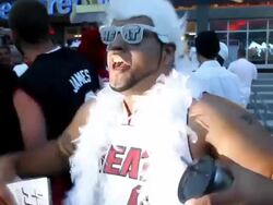 ATMOSPHERE: Fans as Miami Fans Celebrate Following Stock Footage