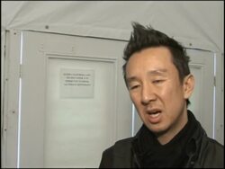 Local L.A. designer Eric Kim shows his collection at LA fashion week News Clip