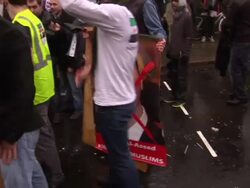 Anti-Assad Protests Outside the Syrian Embassy News Clip