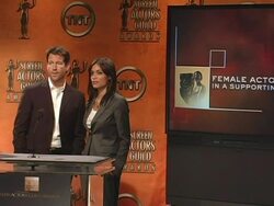 2005 Screen Actors Guild SAG Awards Nominations Announcements Stock Footage