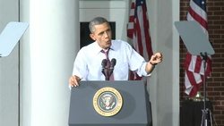 CLEAN: Obama slams Romney 'fairy dust' tax cuts News Clip