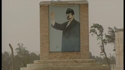 Defaced Mural Of Saddam Hussein News Clip