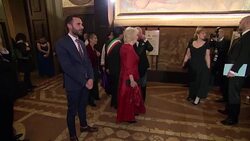 Prince Charles and the Duchess of Cornwall visit Florence News Clip