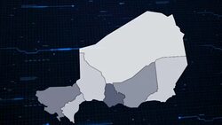 Niger network map Stock Footage