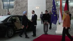 Indian Prime Minister Singh meets German Chancellor Merkel Instructional Video