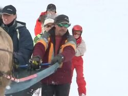 VOICED: Sliding with horses: Skijoring hits French Alps News Clip