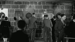 1948 MONTAGE Members arriving and enjoying the facilities at the Pioneer Health Centre in Peckham / London, England Stock Footage