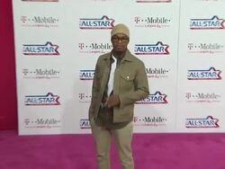 Ne-Yo at the T-Mobile Magenta Carpet At The 2011 NBA All-Star Game at Los Angeles CA. (Footage by WireImage Video/GettyImages) Stock Footage