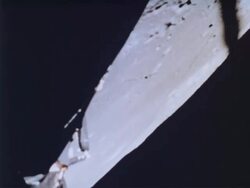 Apollo 11 makes it way to moon's surface Stock Footage