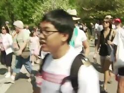 Karen Duffy at the 13th Annual EIF Revlon Run/Walk For Women at New York NY. (Footage by WireImage Video/GettyImages) Stock Footage