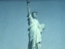 Statue of Liberty 1950's Stock Footage