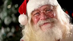 Santa gives the middle finger Stock Footage