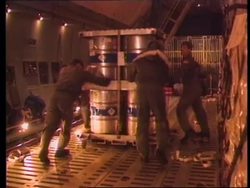 USA: NUCLEAR WASTE AIRLIFTED FROM KAZAKHSTAN News Clip