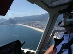 Helicopter Travel In Rio A Solution To Traffic Congestion Stock Footage