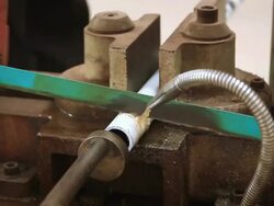 Cutting Tube With Machine Stock Footage