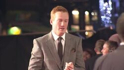 Greg Rutherford at London Premiere of "The Class of '92" News Clip
