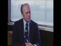 SYND 16 5 76 PRESIDENT FORD INTERVIEW IN MICHIGAN News Clip