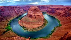 Beautiful Horeshoe Bend Stock Footage