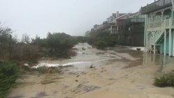 Strong Winds, Surf as Maria Brushes Outer Banks Instructional Video