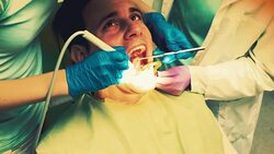 Visit at the dentist! Stock Footage