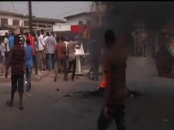 It's a third day of demonstrations against quickly-rising fuel prices in oil-rich Nigeria. A top government officials is warning that a national strike could plunge the country into anarchy. News Clip
