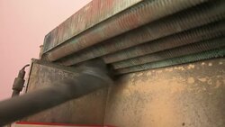 repairing heating gas boiler Stock Footage