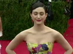 Emmy Rossum at 'Charles James: Beyond Fashion' Costume Institute Gala - Arrivals Stock Footage