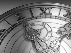 Old Style Clock Stock Footage