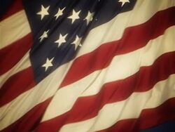 Nostalgic American Flag Waving Stock Footage