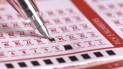 Filling Out Lottery Tickets Stock Footage