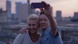 Middle aged couple - Selfie Stock Footage