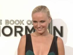 Malin Akerman at The Book Of Mormon Los Angeles Opening Night Stock Footage