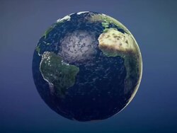 Deflating Earth Stock Footage