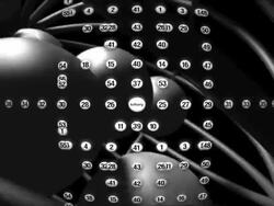 Lottery balls composition Stock Footage