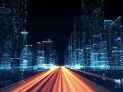 Digital City Stock Footage