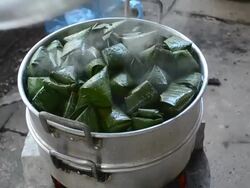 Making Laos Dessert Stock Footage