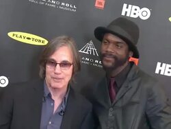 Gary Clark Jr. at 28th Annual Rock and Roll Hall Of Fame Induction Ceremony - Arrivals 4/18/2013 in Los Angeles, CA.(Footage by WireImage Video/Getty Images Entertainment Video) Stock Footage