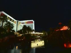 TIME LAPSE: The Volcano At The Mirage Hotel & Casino Time Lapses Stock Footage