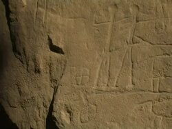 The carriage rock sculpture, Timna Valley, Israel Stock Footage