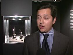 Christie's Previews the Ponahalo Diamonds Before Auction Stock Footage