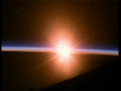 Sunrise from space, STS 51-F Stock Footage
