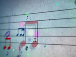 background musical score notes loopable full hd Stock Footage