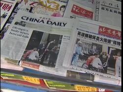 Reaction to protests during Olympic torch relay in London News Clip