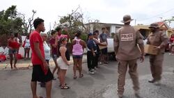 Food and water supplies begin reaching needy in Puerto Rico News Clip